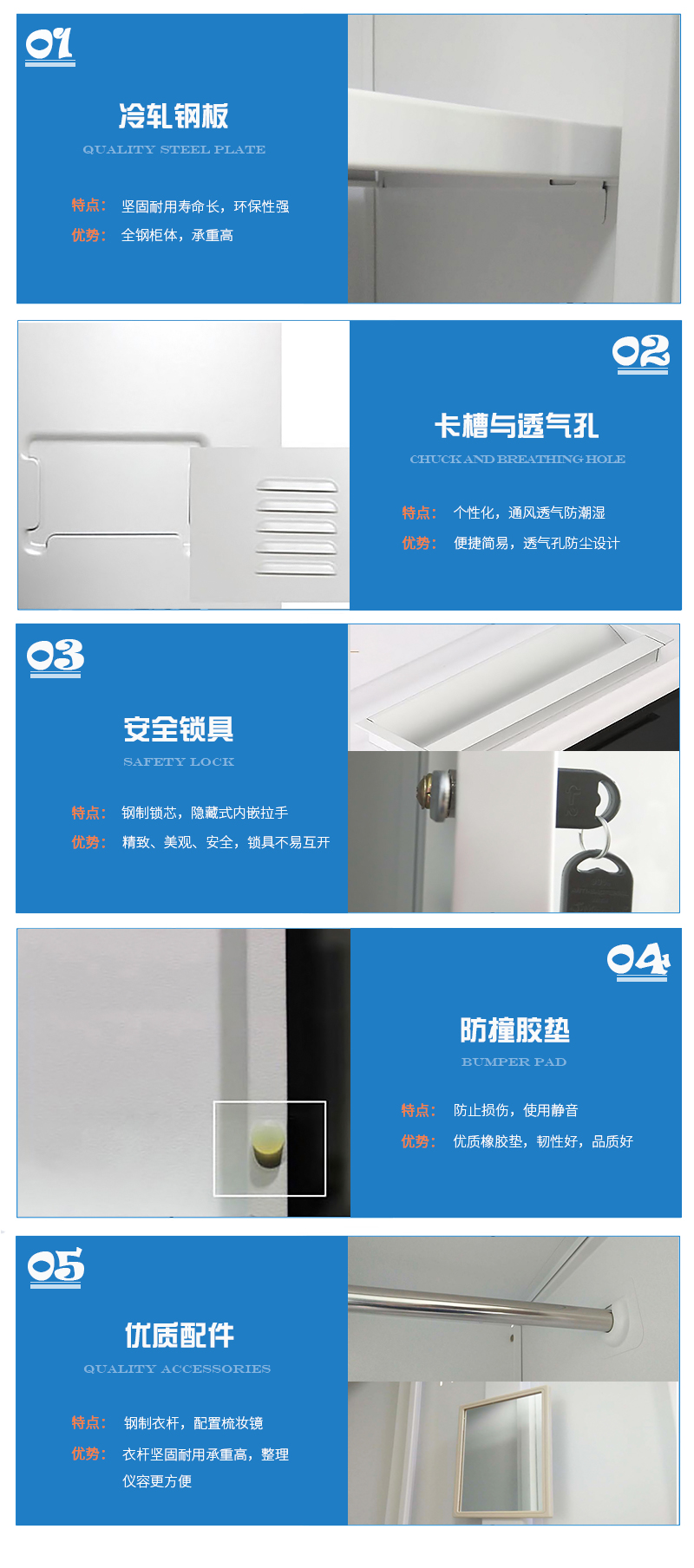 海發(fā)HF-YGNL系列鋼制更衣柜細(xì)節(jié)，更衣柜產(chǎn)品介紹